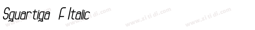 Squartiqa4F Italic字体转换